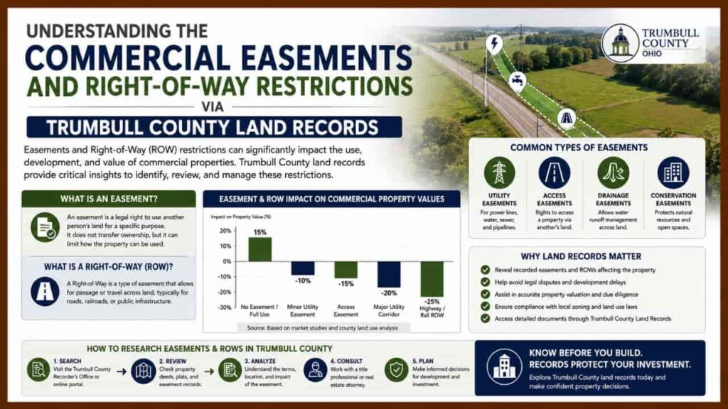 Understanding the Commercial Easements and Right-of-Way Restrictions via Trumbull County Land Records