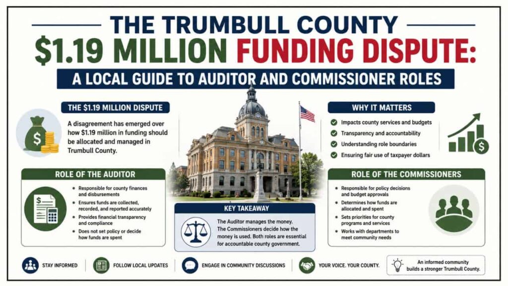 The Trumbull County $1.19 Million Funding Dispute: A Local Guide to Auditor and Commissioner Roles