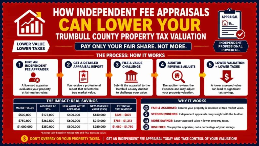 How Independent Fee Appraisals Can Lower Your Trumbull County Property Tax Valuation