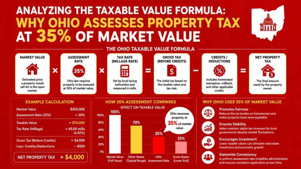 Analyzing the Taxable Value Formula: Why Ohio Assesses Property Tax at 35% of Market Value