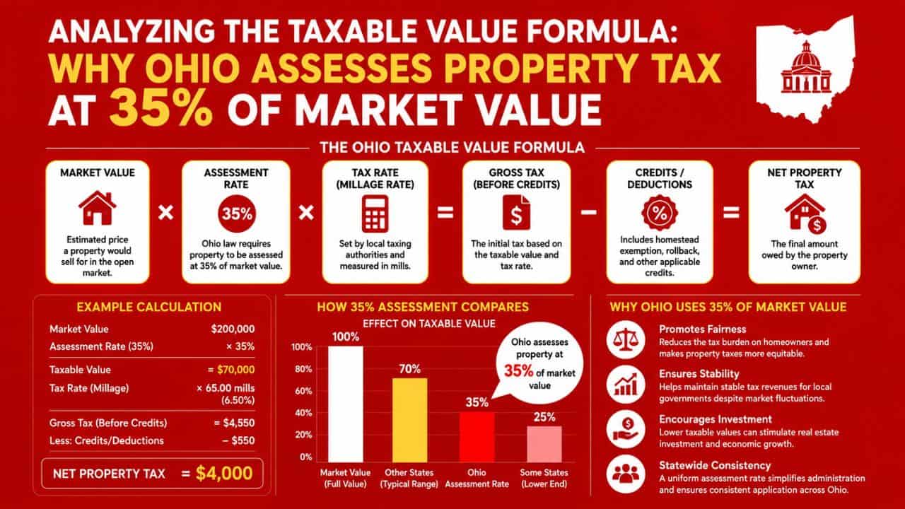 Analyzing the Taxable Value Formula: Why Ohio Assesses Property Tax at 35% of Market Value