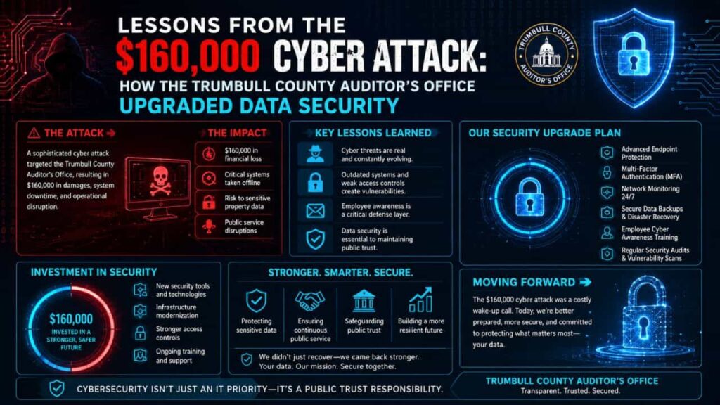 Lessons from the $160,000 Cyber Attack: How the Trumbull County Auditor's Office Upgraded Data Security